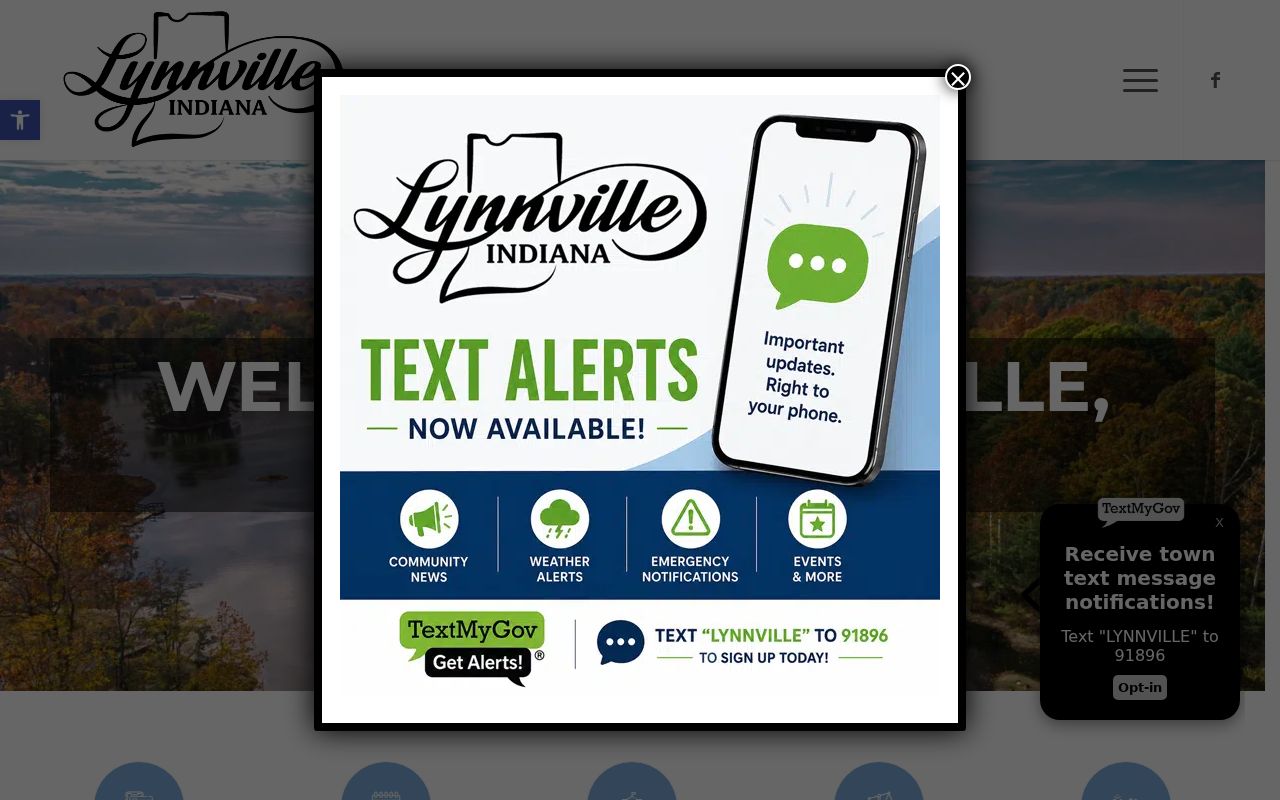 Town of Lynnville notices and public document navigation