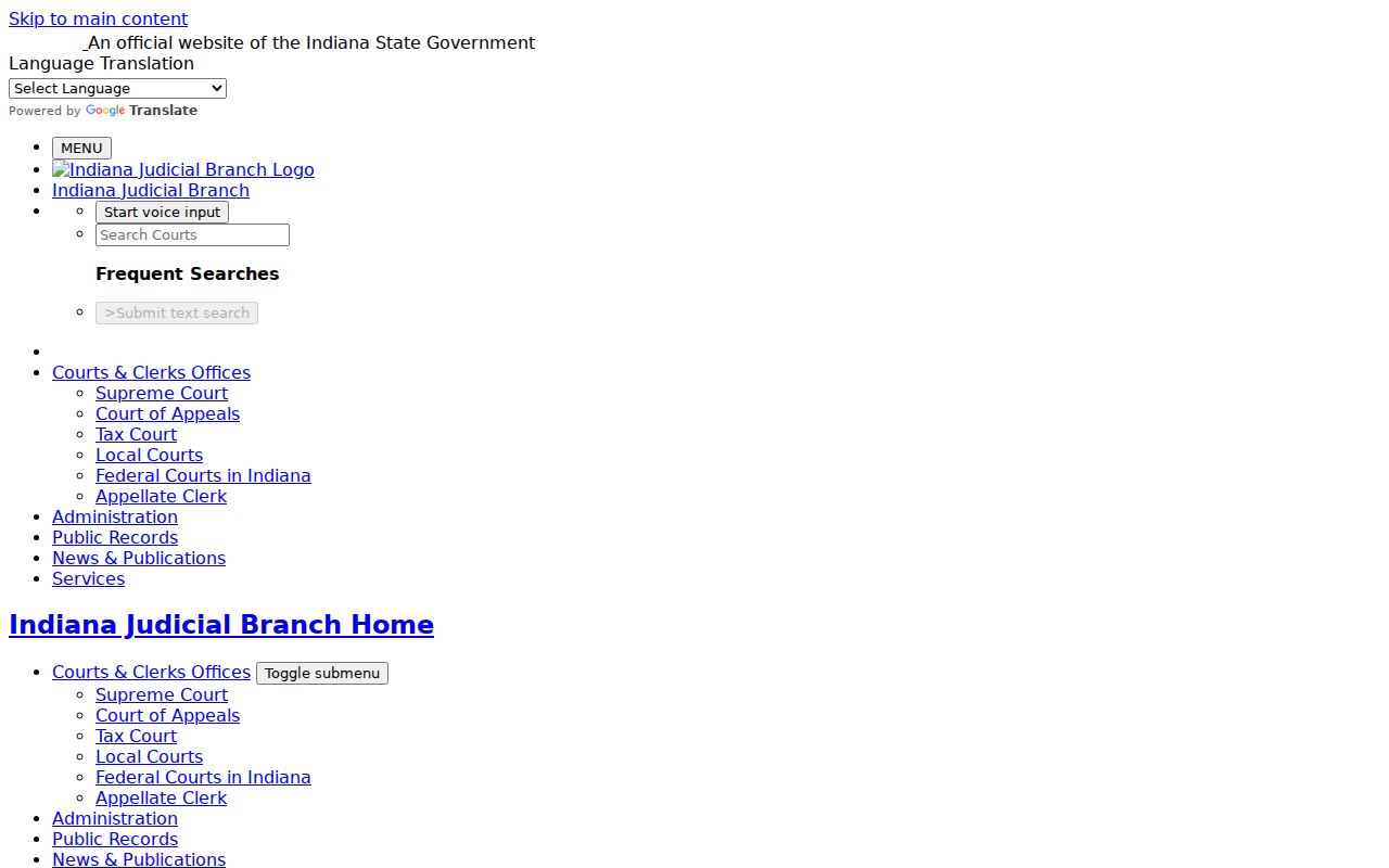 Warrick County court record request guidance
